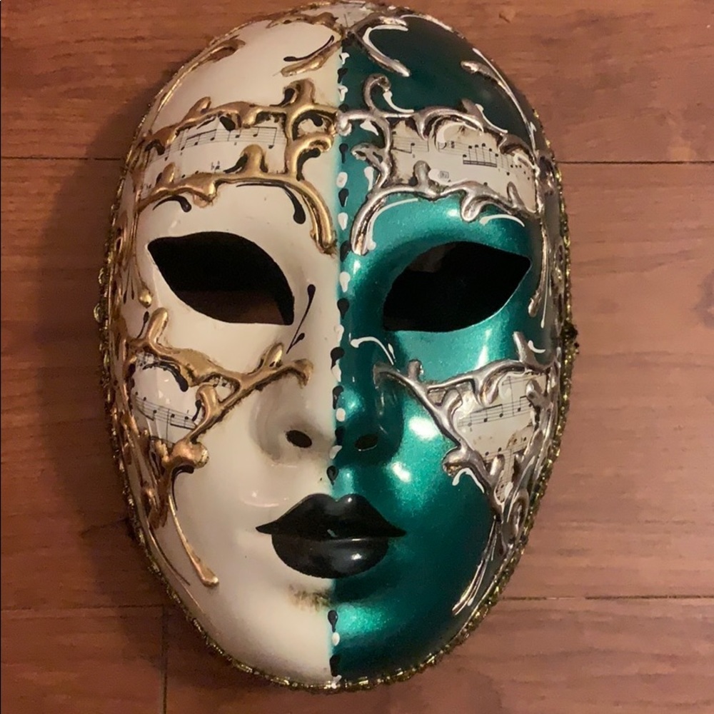 Original hand painted masquerade mask